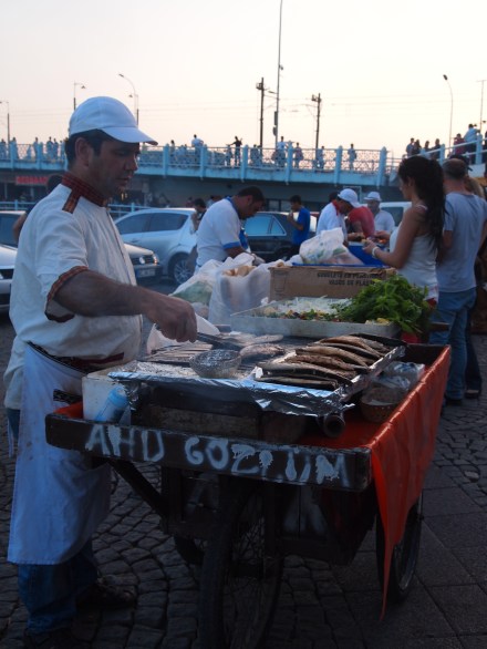 Fish sandwiches by the ferry