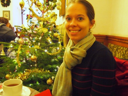 Taking a break at Ruszwurm