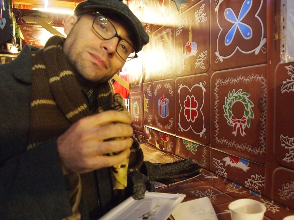 Eating a delicious nutella thing