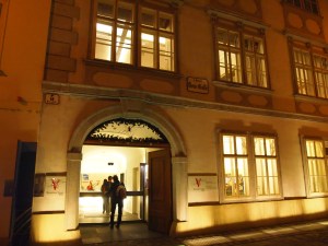 Mozart's apt. was on the first floor; museum entrance is ground level