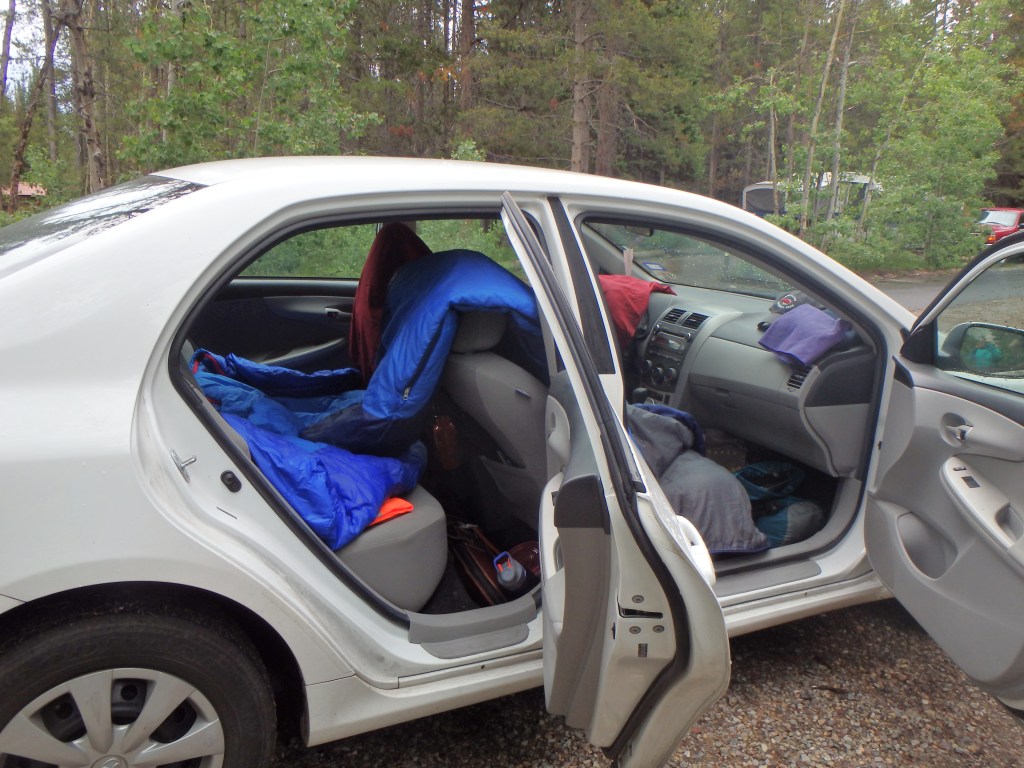 Letting our sleeping bags dry out