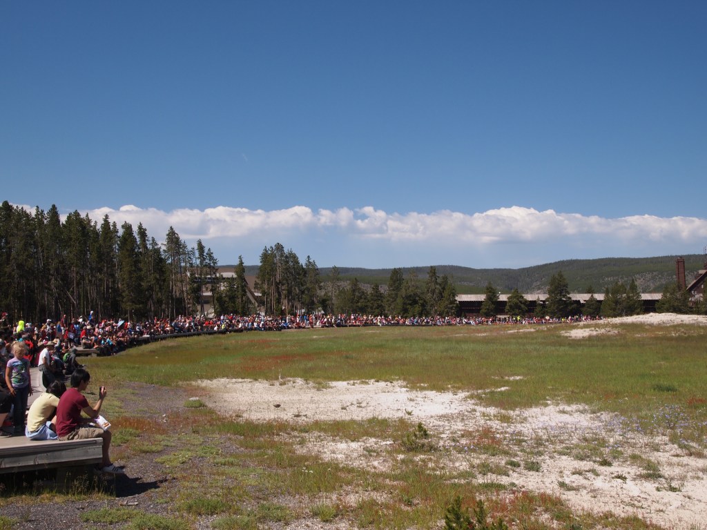 All the people waiting