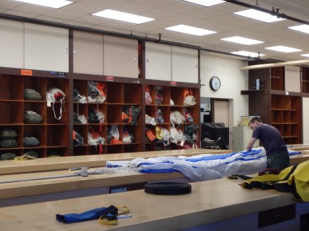 Packing a parachute is serious business