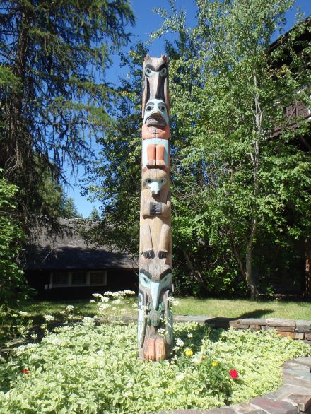 totem poles weren't used by the native tribes in this area but it goes with the decor I guess 