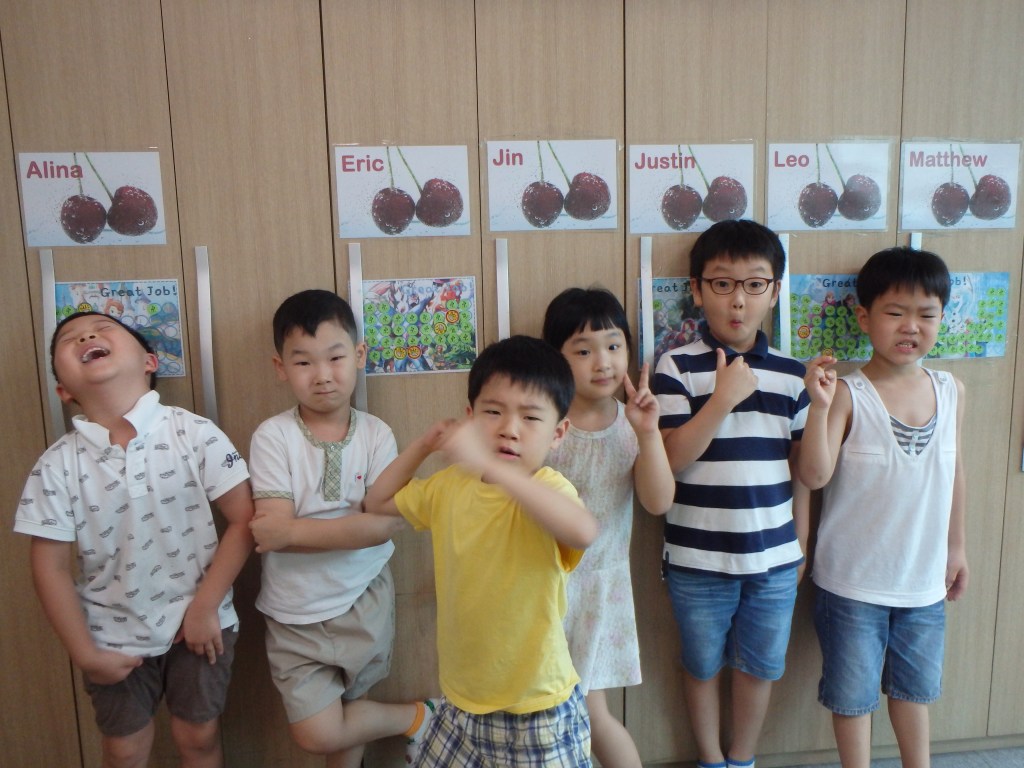 I tried to have them pose but they're kids!