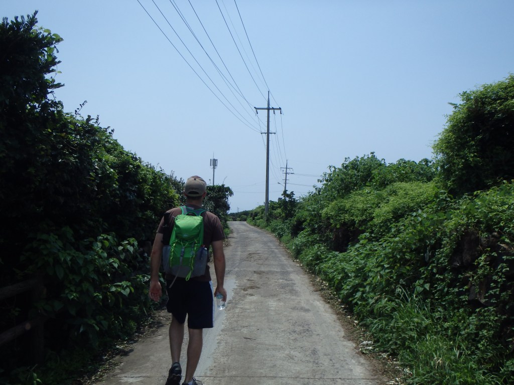 First part of the trail was a road along the coastline