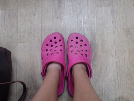 First time to wear Croc-like footwear