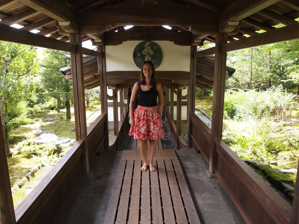 A long wooden walkway led to another small hall