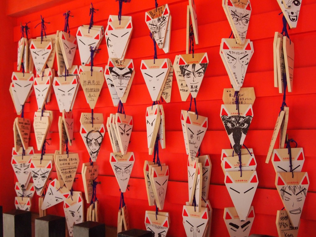 You write a wish, draw a face on the plaque, and say a prayer