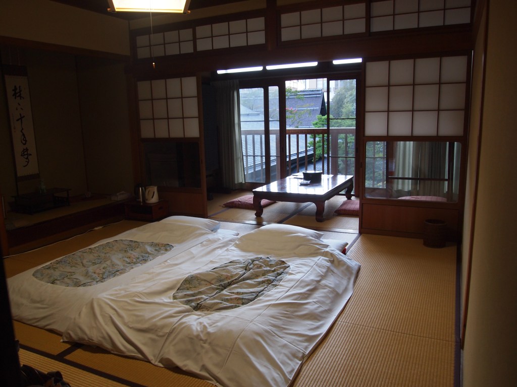 Our room - our futons on the floor 