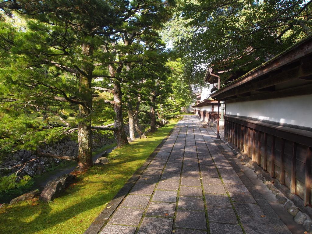 Beautiful path in front of the temple
