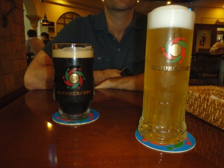 We had a beer at a place called, Oktoberfest. It was alright 