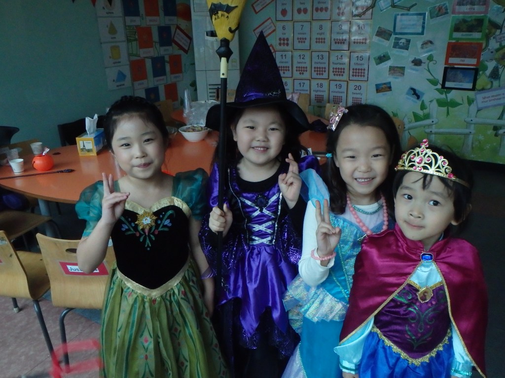 These girls are in Plum class 