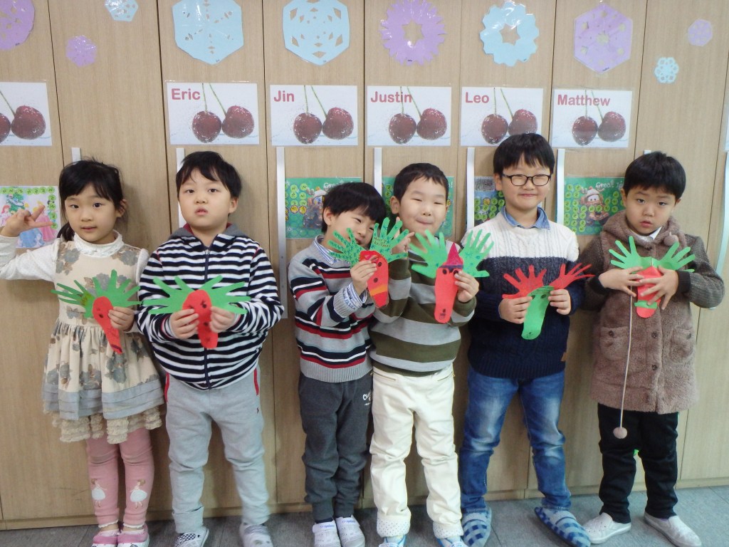 We made reindeer in class