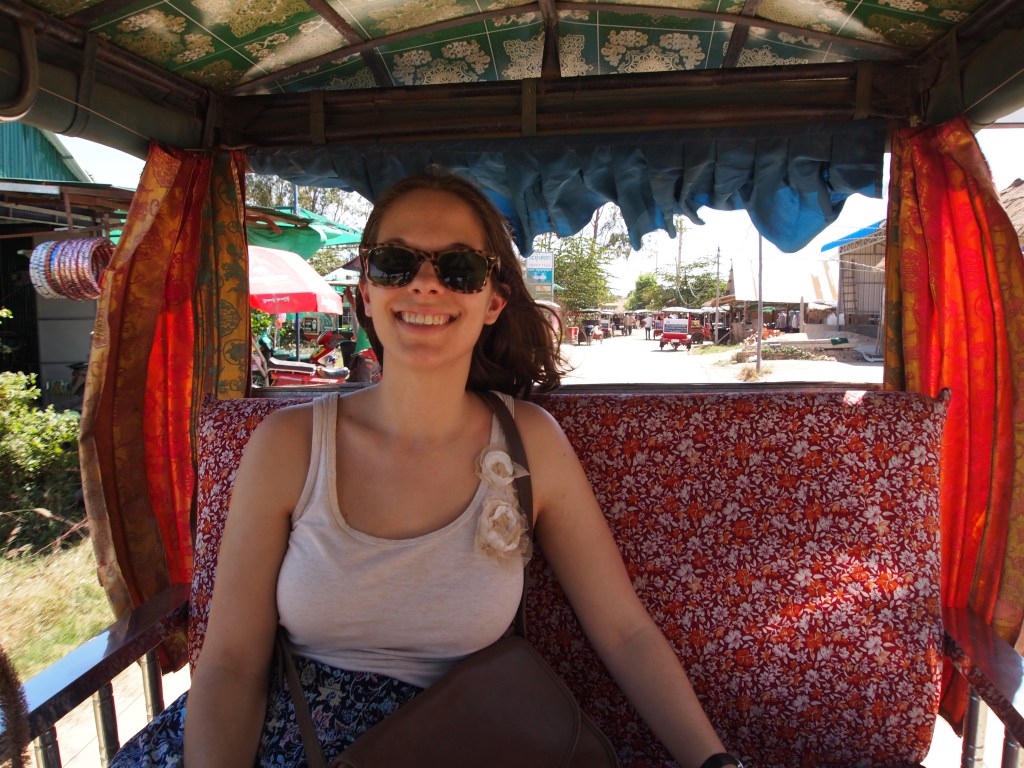 Riding in the tuk tuk 