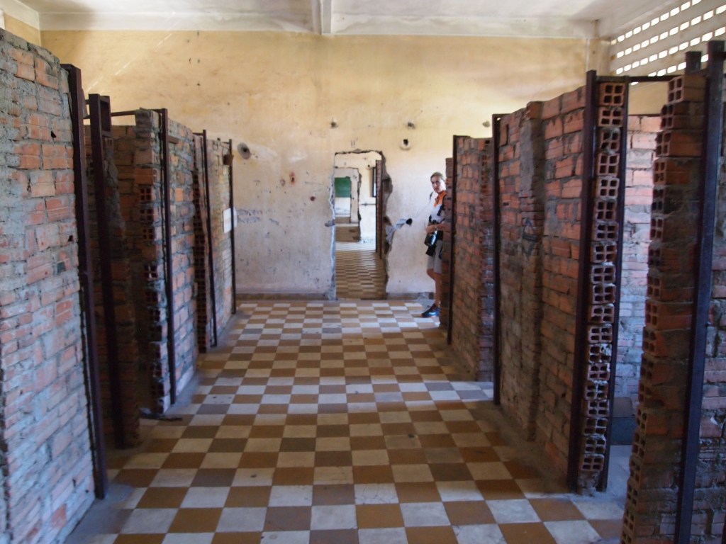 A few of the buildings had individual cells on the first and second floors