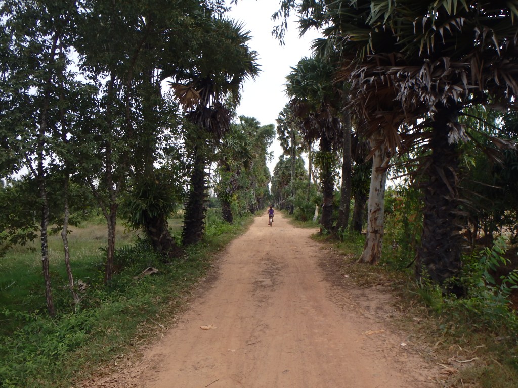the road leading away from the wat