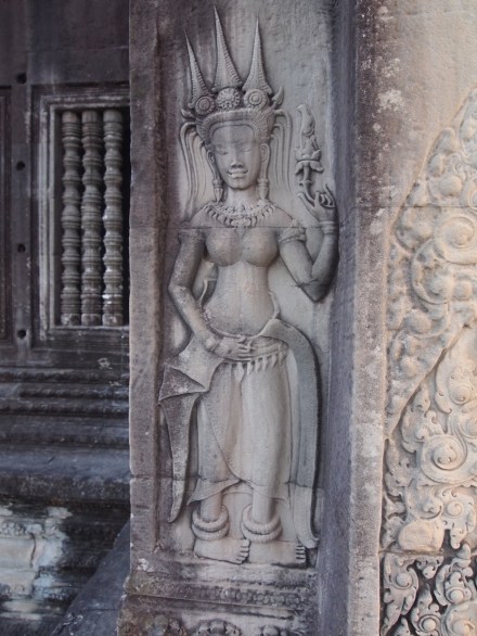 An apsara - a heavenly female spirit