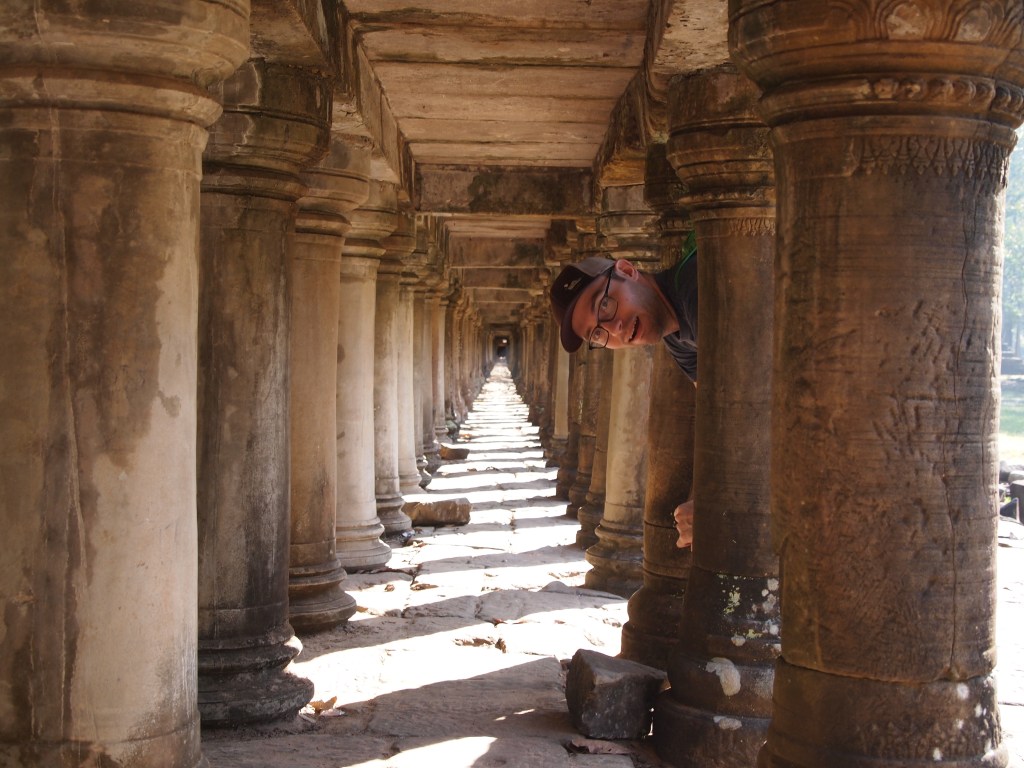 underneath the walkway - it looks infinite!