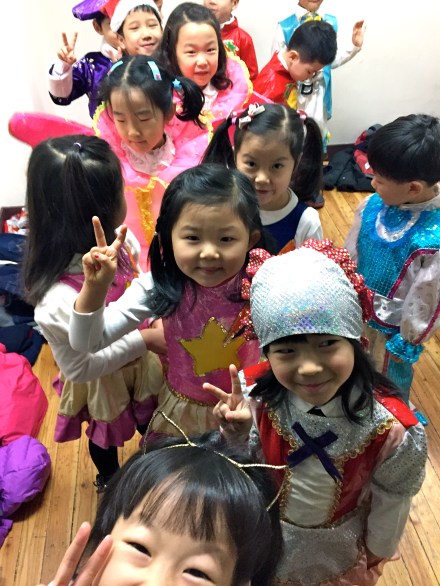 The Pinocchio cast was all sequined