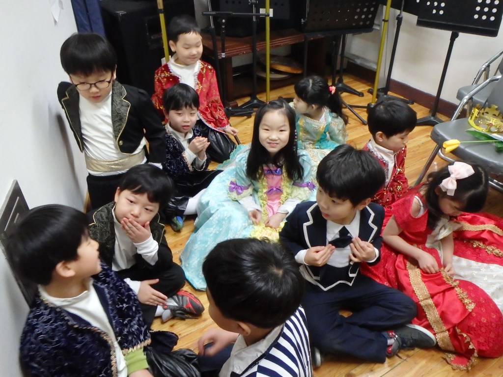 waiting for the show to start