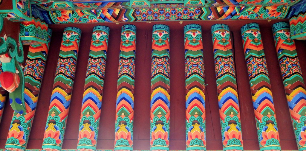 I love the vibrant colors of the temple buildings