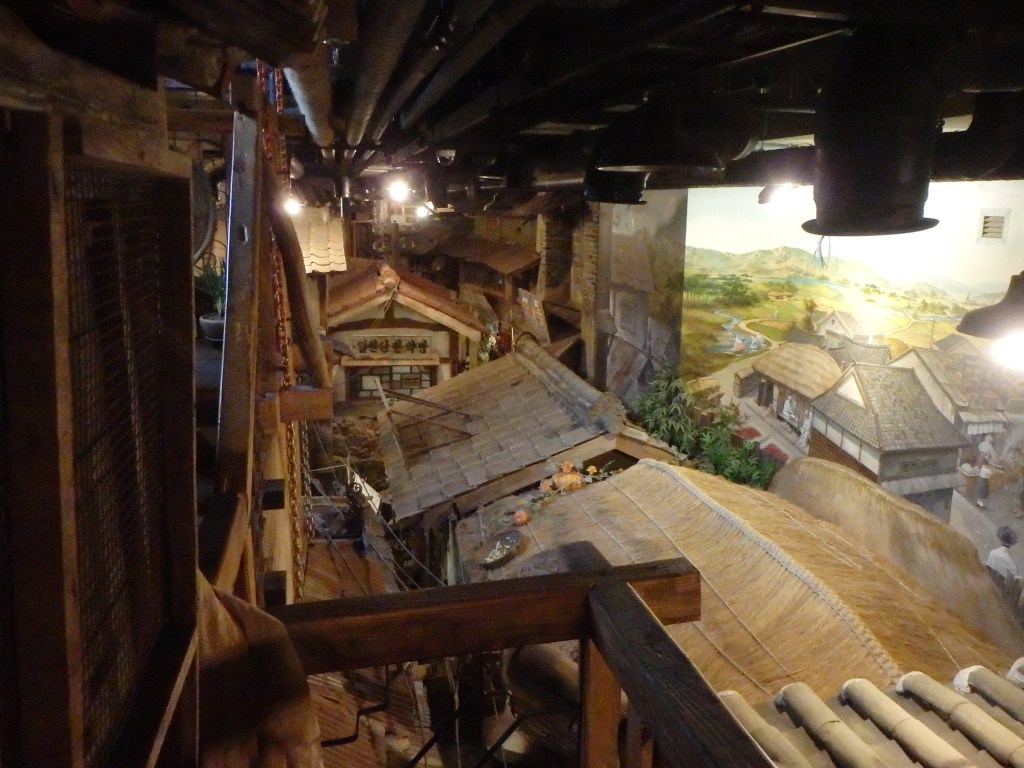 The rooftops of the village