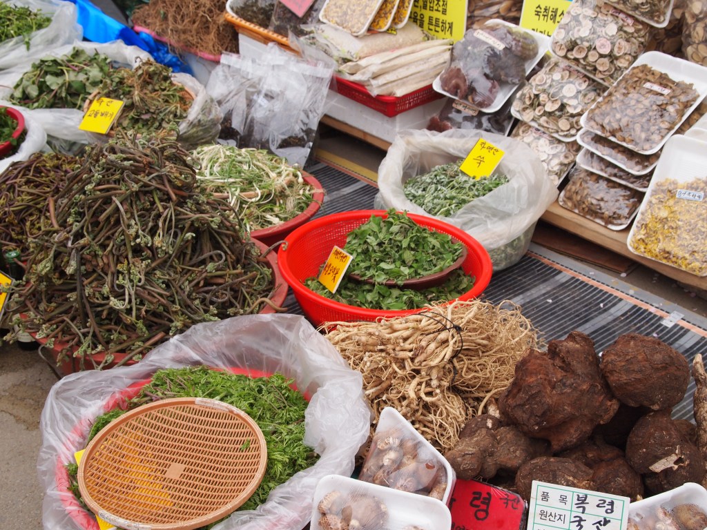 Lots of funky roots and greens for sale 