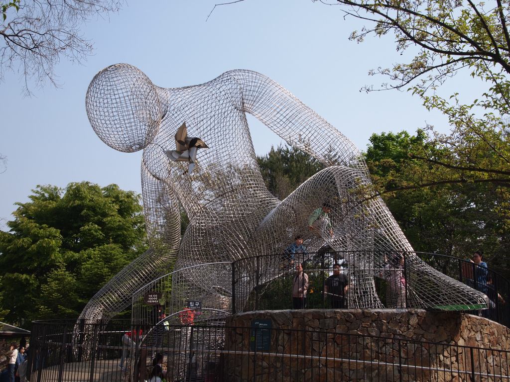 Really cool climbing sculpture for the kiddies