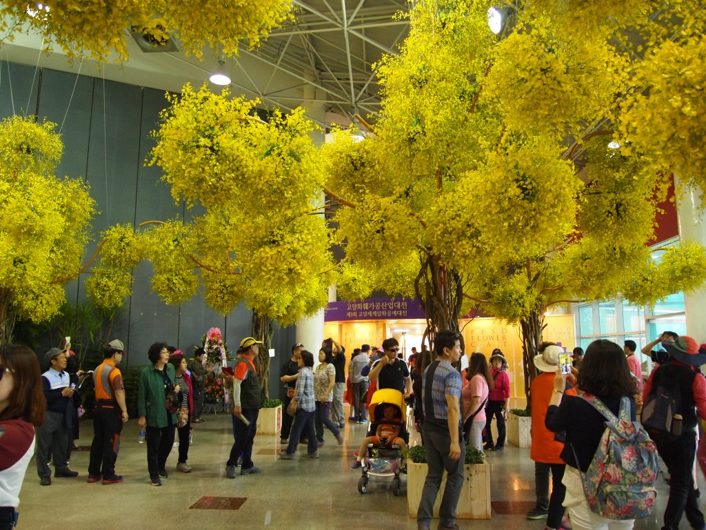 Inside the exhibition hall
