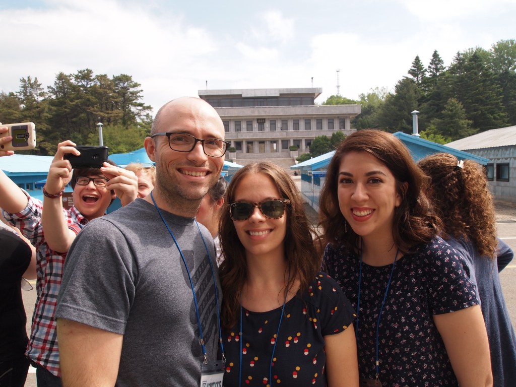 Kind of odd to smile here...