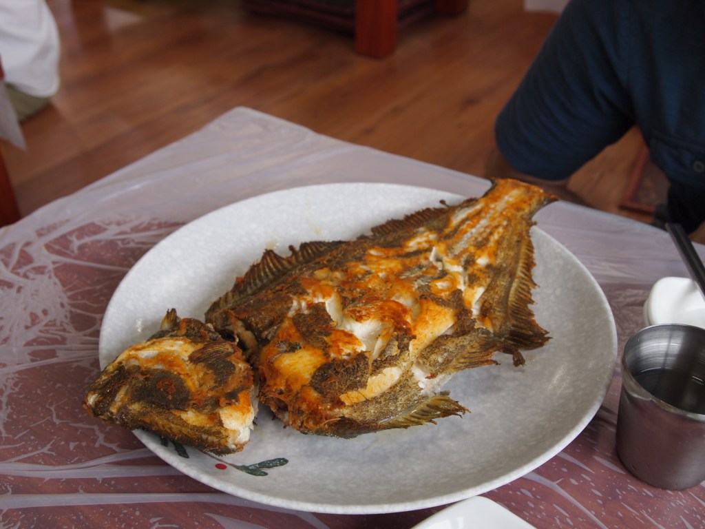 Our grilled flounder