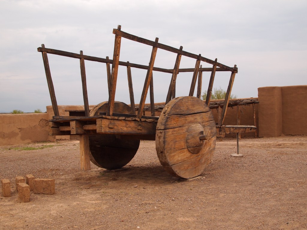 Replica Carreta - this ox cart was used to transport goods on the Chihuahua Trail