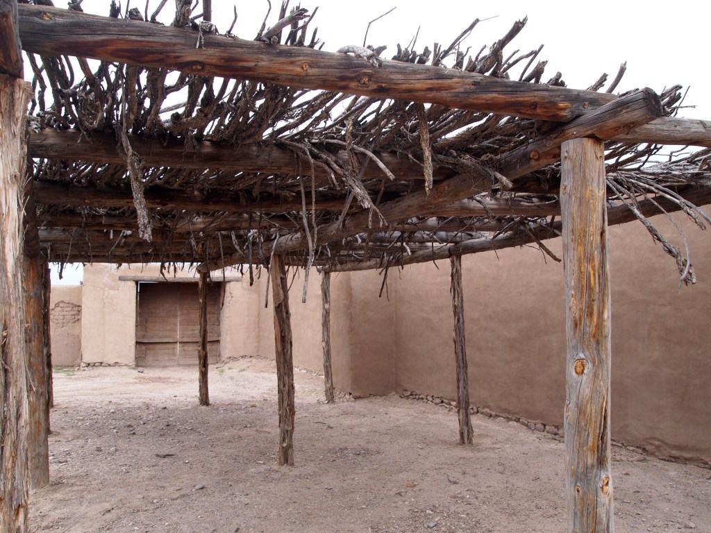 A ramada, or shade shelter. It shaded horses and other livestock