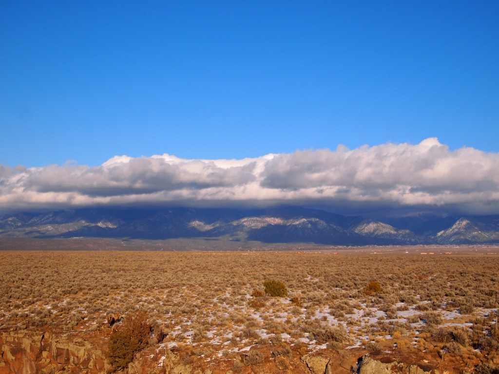 Sangre de Cristo covered by clouds