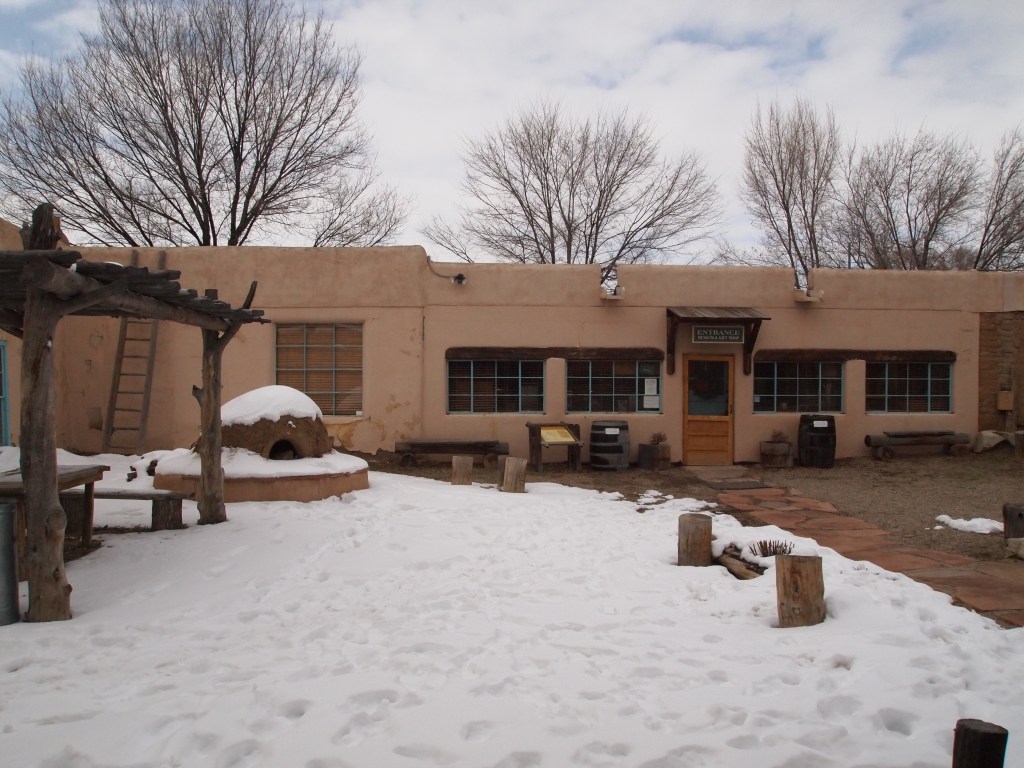 Inner courtyard of the Carson home