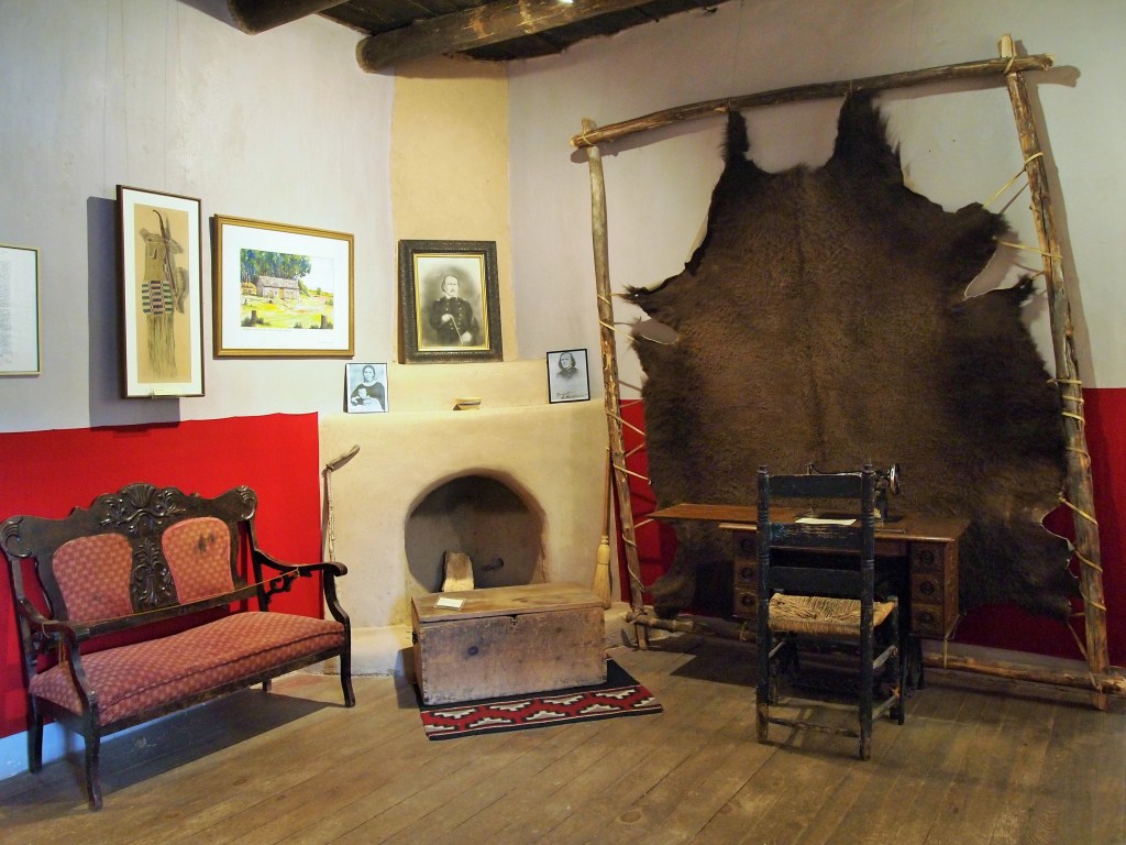 This room was a parlor & sleeping room. 