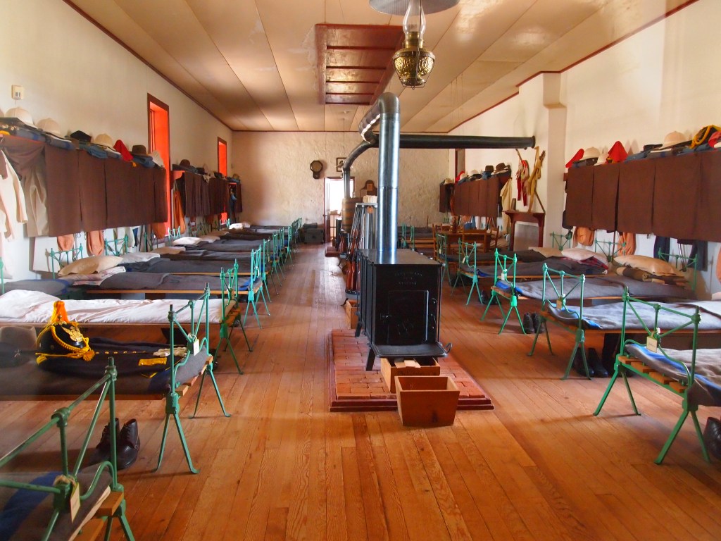 What the enlisted men's barracks would have looked like