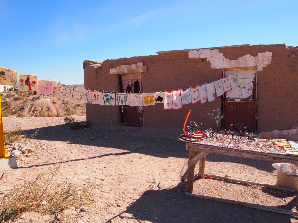 There are set-ups like this all over town. The locals sell handmade totes, wire animals, bracelets, and other small trinkets