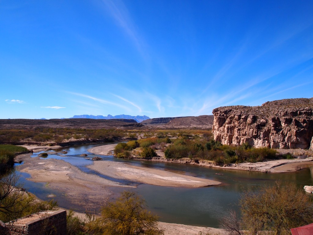 Great view of the Chisos Mts. from Falcon's