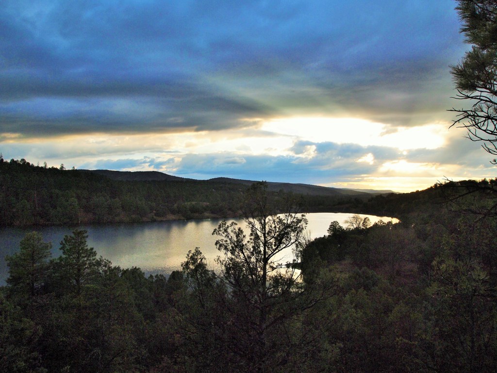 A peaceful sunset before the storm rolled in