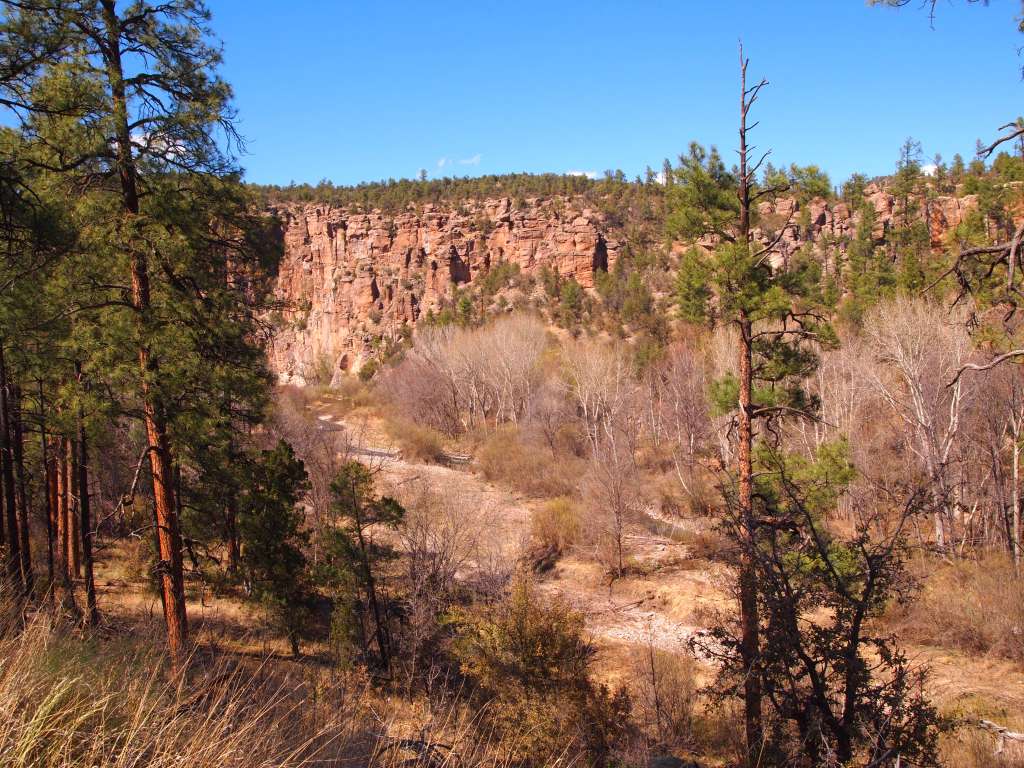 Looking down on where we descended and the West Fork