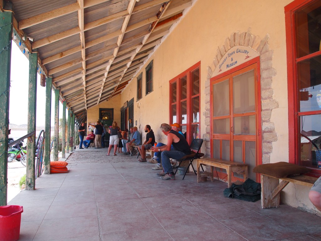 Joining the porch crowd