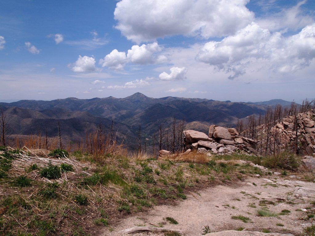 The view from the parking area