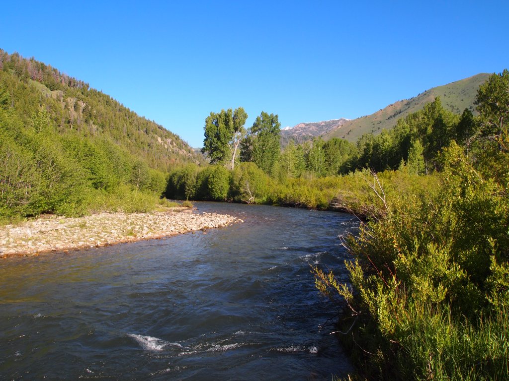 A piece of the Big Wood River by our site