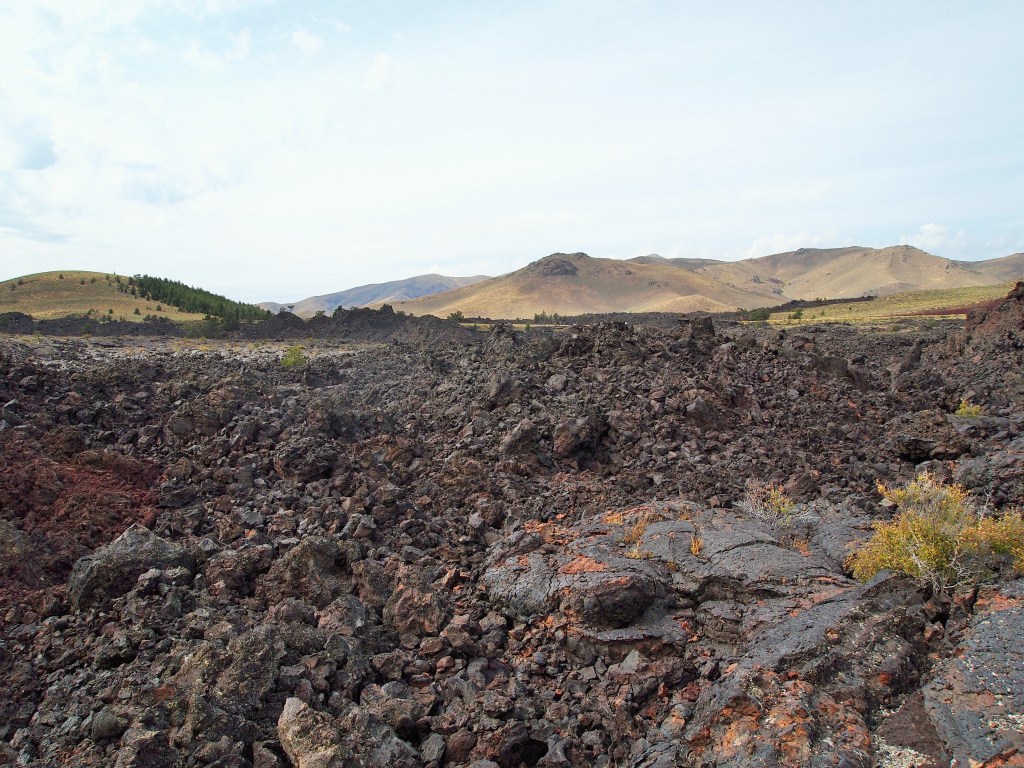 Field of lava flow