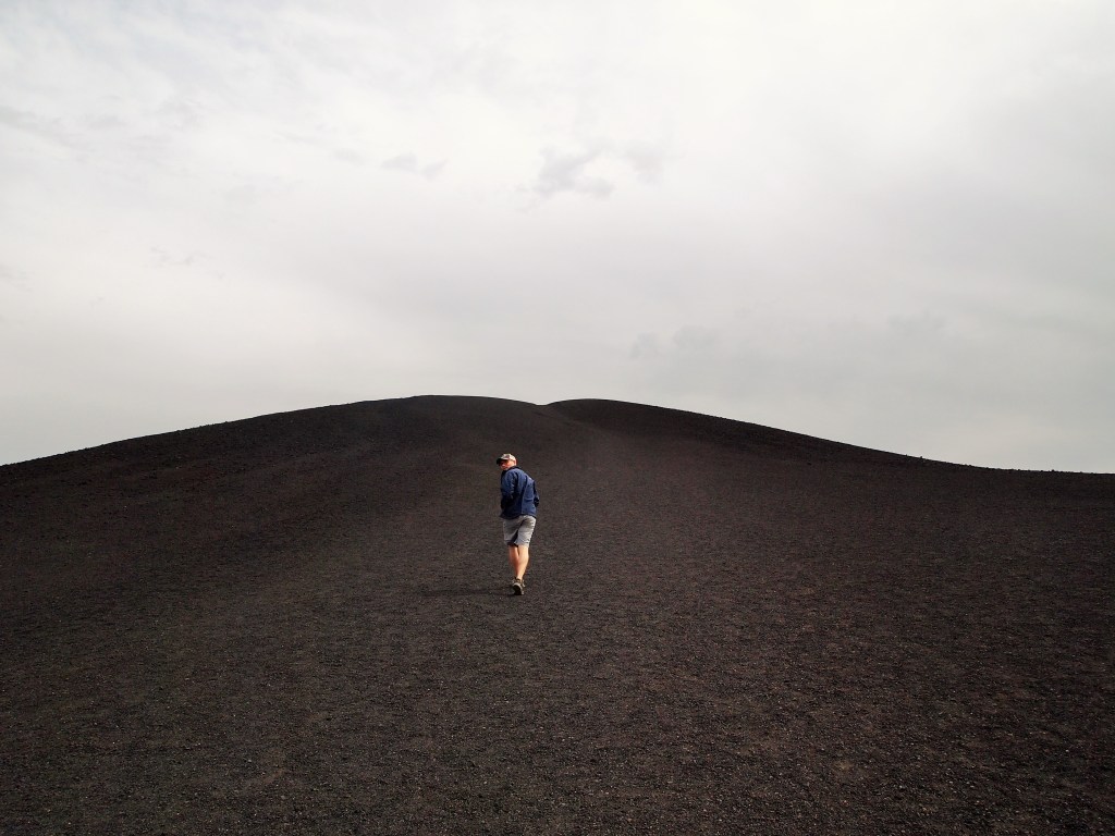 Going up Inferno Cone