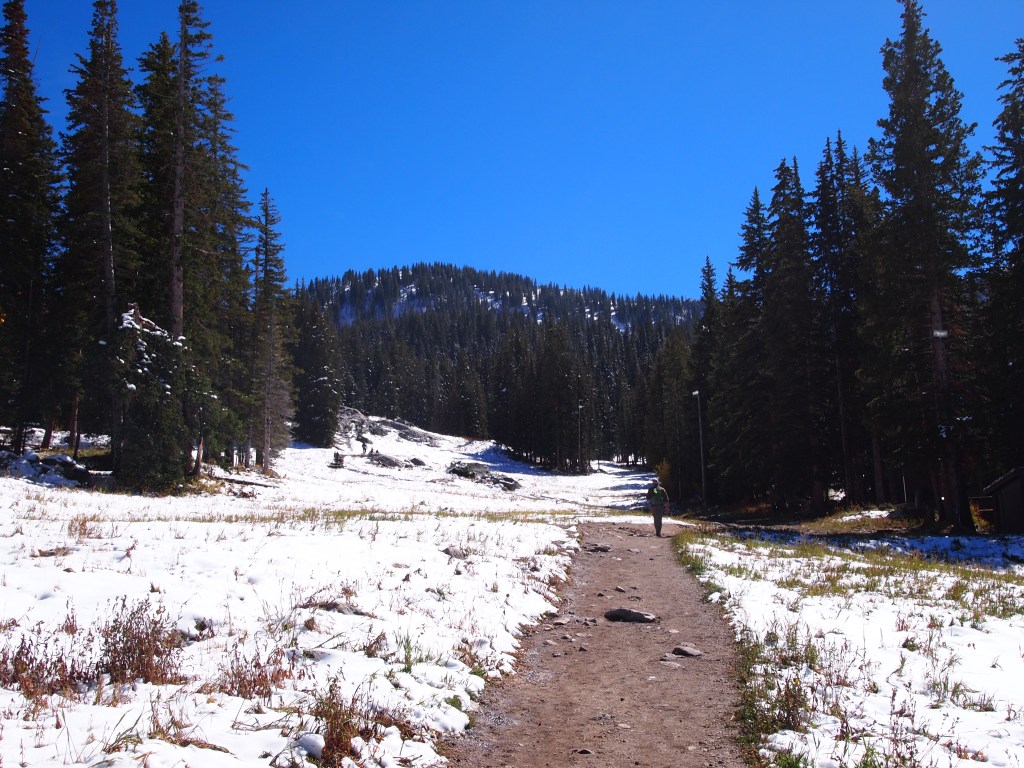 The snow increased as we climbed higher